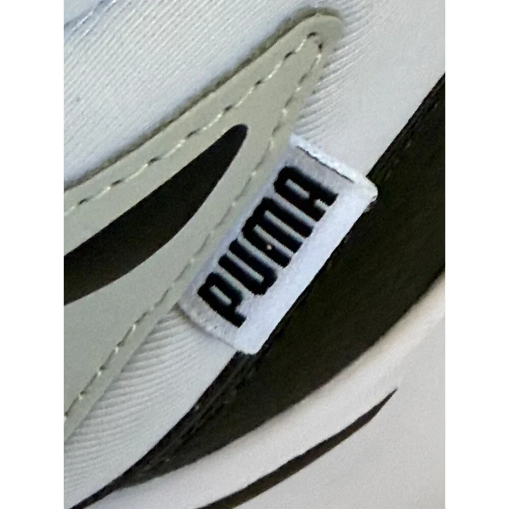 PUMA Mens Playmaker Pro Mid Basketball Sneakers White Black Shoes Size 11